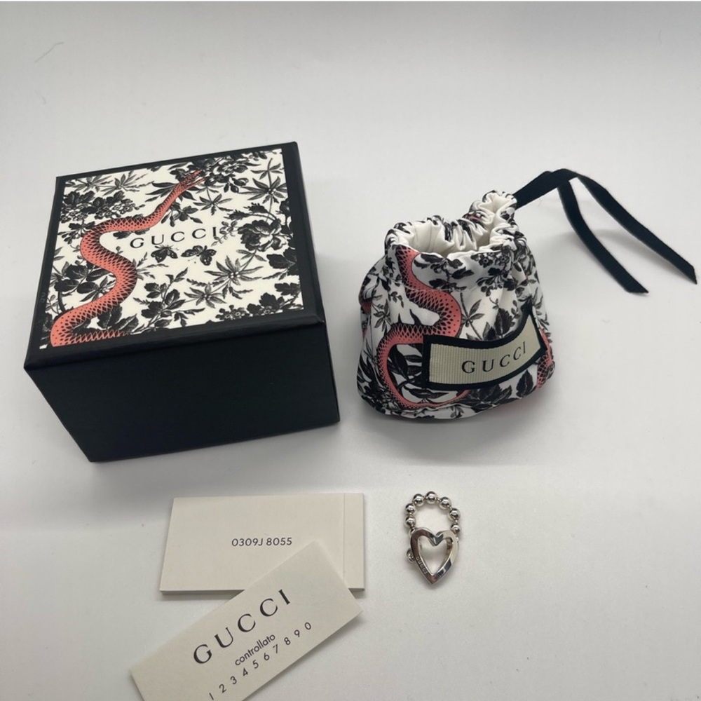 Gucci Sterling silver heart ring